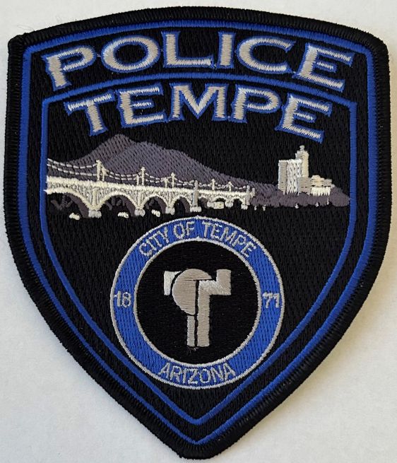 TEMPE POLICE DEPARTMENT SHOULDER PATCH - SEW ON.